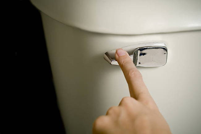 finger-on-the-toilet-handle-about-to-flush