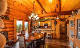 rustic log cabin