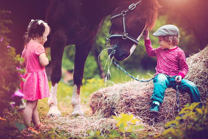 children-and-a-horse